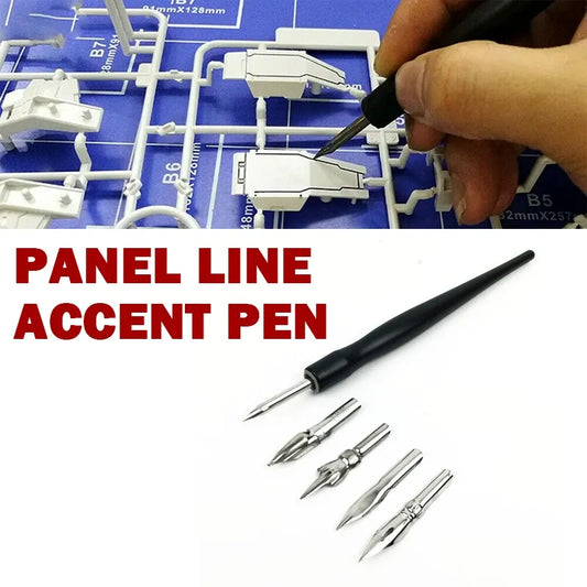 Panel Line Accent Pen: DIY Hobby Tool for Assembly Models - Prevents Scrubbing and Infiltration Lines