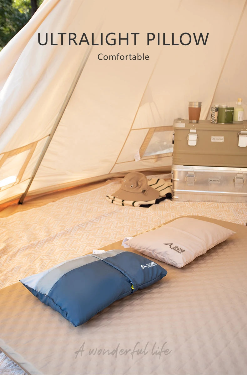 BISINNA Ultralight Outdoor Camping Pillow – Compressible Portable Hiking & Travel Pillow