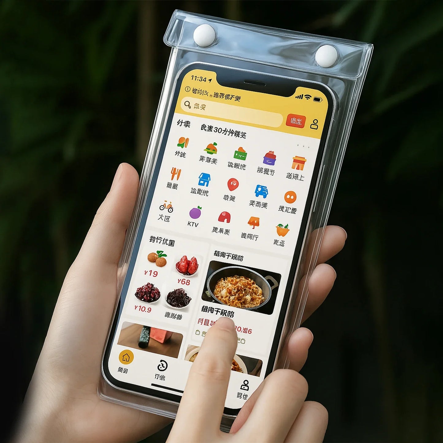 1-10PCS Cycling Rainproof Phone Pouch – High Sensitivity Waterproof Cellphone Cover for iPhone, Samsung, Xiaomi