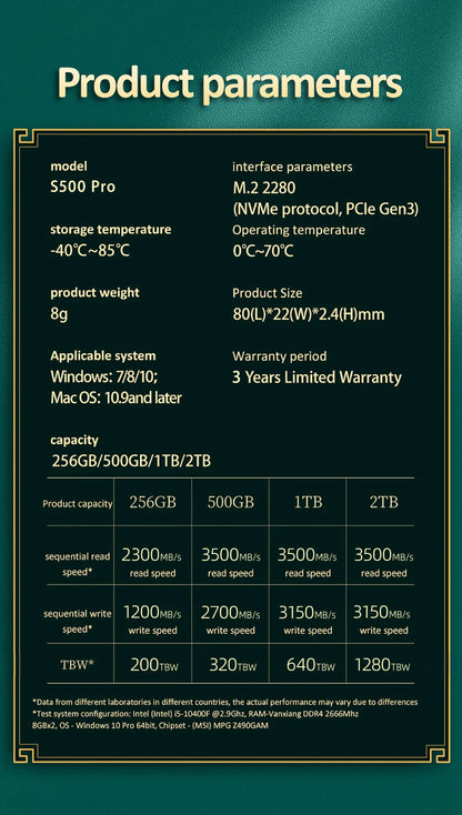 Fanxiang S500Pro/S880 M.2 SSD – 3500MB/s & 7300MB/s PCIe 3.0/4.0 NVMe Internal Solid State Drive (512GB, 1TB, 2TB, 4TB) for Laptop & PC