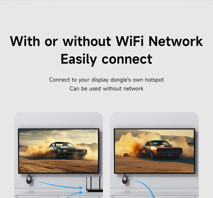 Hagibis Wireless HDMI Display Dongle Adapter – 4K@60Hz Wireless Extender for Laptop, PC, Smartphone, HDTV, Projector, IOS