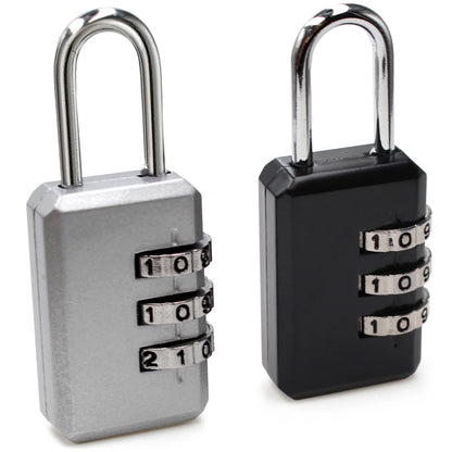 Small 3-Digit Combination Lock – Luggage, Backpack, Toolbox & Locker Padlock for Travel and Security