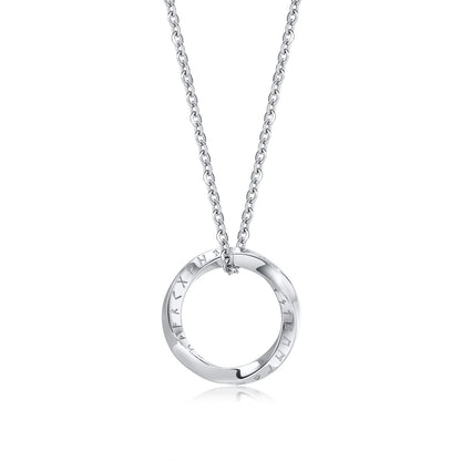 Vnox Norse Viking Pendant Necklace – Twisted Stainless Steel Mobius Triangle, Vegvisir & Valknut Geometric Charm