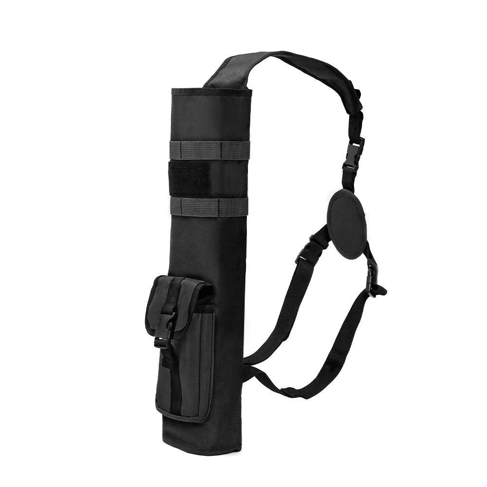 Tactical Archery Quiver with Molle System – Multi-Function Back Arrow Holder Bag with Pockets
