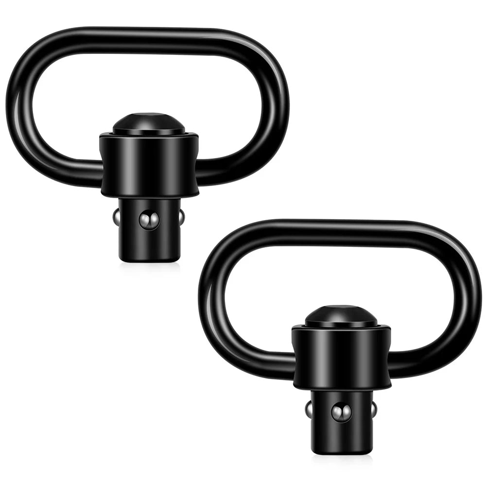 2PCS Tactical QD Sling Swivel Mount – 360° Quick Release Adapter for Rifle, Gun Sling Buckle Attachment Accessory