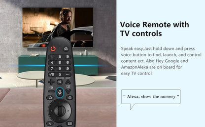 Voice Magic Remote AKB75855501 – Replacement for LG Smart TV (2018-2020), with Pointer Function, Compatible with AN-MR20GA, MR19BA, MR18BA
