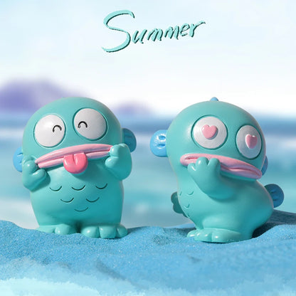 8PCS Mermaid Hangyodon Blind Box – Big Mouth Fish Anime Figures for Desktop Decoration & Student Surprise Gift