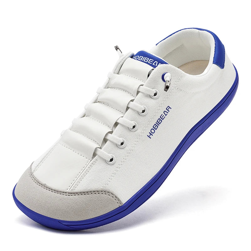 HOBIBEAR Unisex Barefoot Shoes – Zero Drop Wide Toe Casual Canvas Minimalist Walking Sneakers