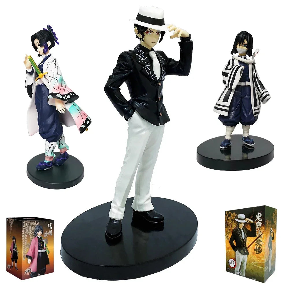Demon Slayer Anime Figures – Kimetsu No Yaiba Tanjiro Nezuko Zenitsu Inosuke Action Doll Toys