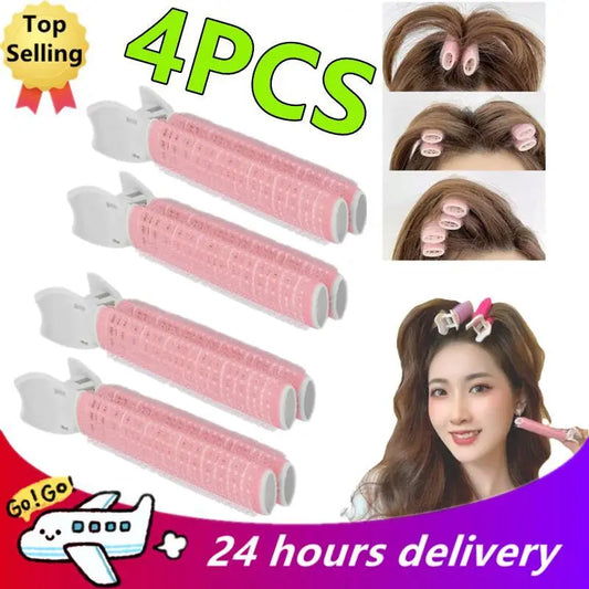 Korean Fluffy Hair Root Clip - Geometric Exquisite Hairpin for Curling Bangs, Fixed Shape Hair Accessories, Perm Iron, 4/2/1PC