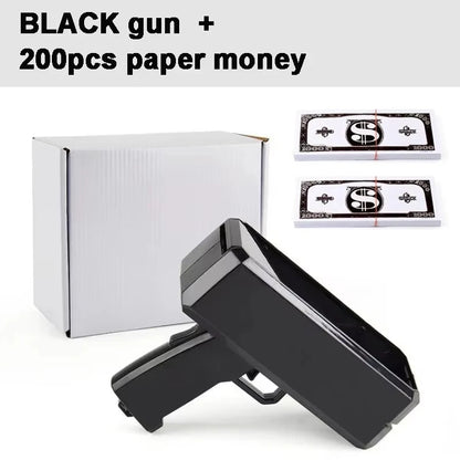 Money Shooting Gun Toy – Funny Party Game Pistol, Paper Banknote Shooter for Kids, Weddings, Birthdays & Party Fun