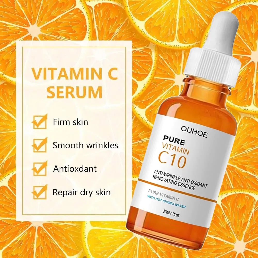 Vitamin C Face Serum – Wrinkle Remover, Lifting & Firming Anti-Aging Essence for Brightening & Nourishing Skin