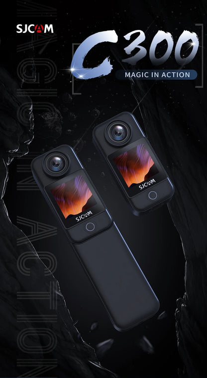 SJCAM C300 4K Action Camera – 30FPS Pocket Sports Cam with 6-Axis GYRO Stabilization, Long Battery, 5G WiFi, and Remote Control