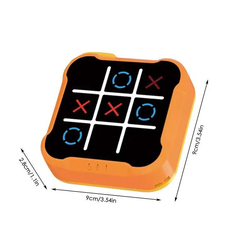 Multifunctional Electronic Tic-Tac-Toe Board – Portable Montessori Puzzle & Chess Game for Kids & Adults