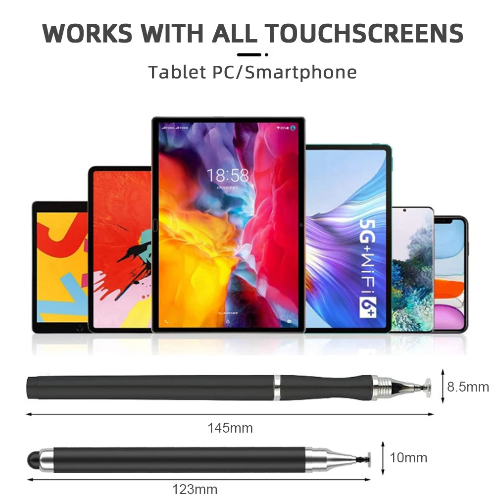 2 in 1 Universal Stylus Pen - Drawing and Touch Screen Pencil for Tablets and Mobile Phones | Smart Accessories for Android Devices