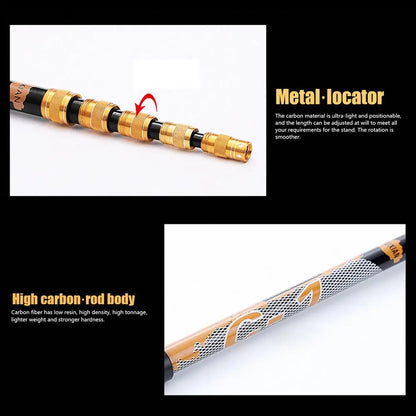 360° Adjustable Telescopic Fishing Rod Holder – Portable Fishing Pole Support Stand Bracket