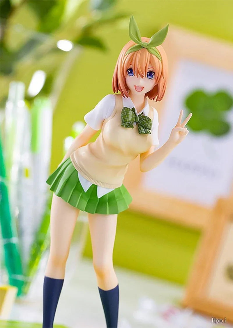 18cm Quintessential Quintuplets Anime Figure – Nakano Ichika Nino Itsuki PVC School Uniform Doll Toy