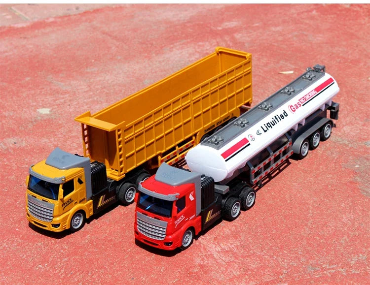 1/48 RC Heavy-Duty Semi-Trailer Truck – Remote Control Construction Dump Truck Toy for Boys Gift