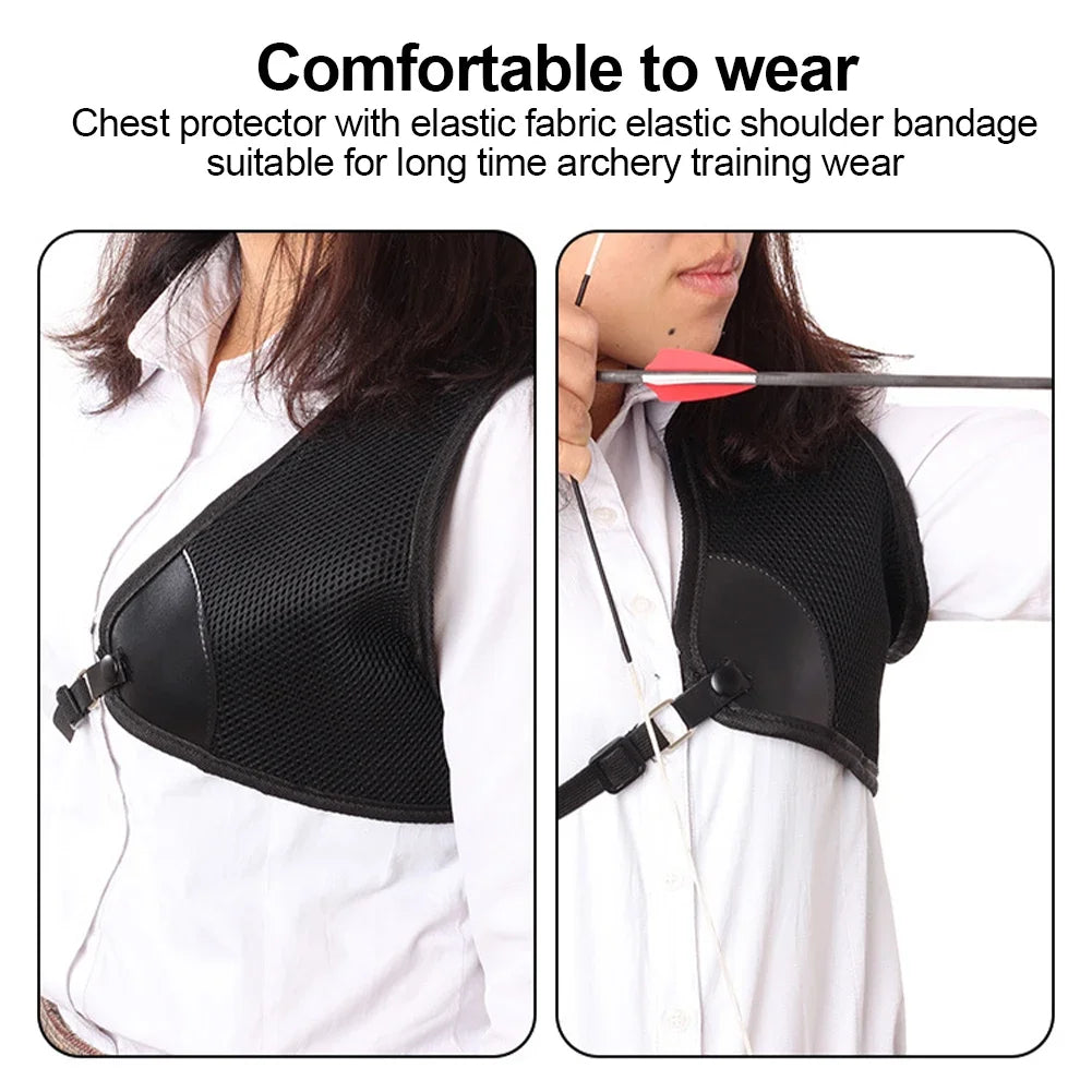 Adjustable Archery Chestguard – Breathable Protective Gear for Safe Bow Shooting & Hunting