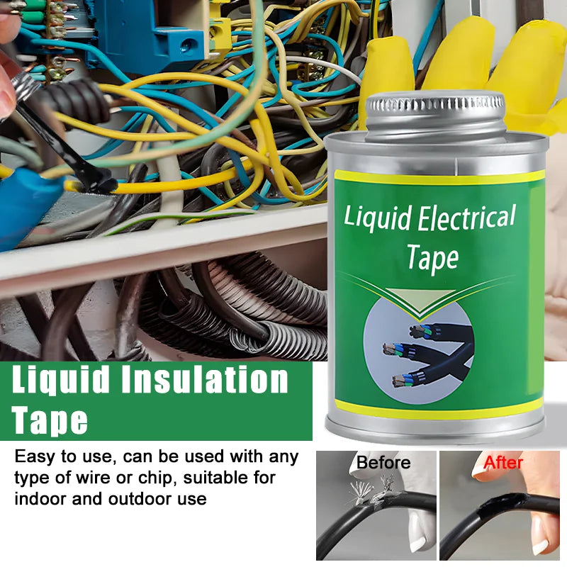 Liquid Electrical Tape - Insulating Rubber Coating for Wire Cable, Fix ...