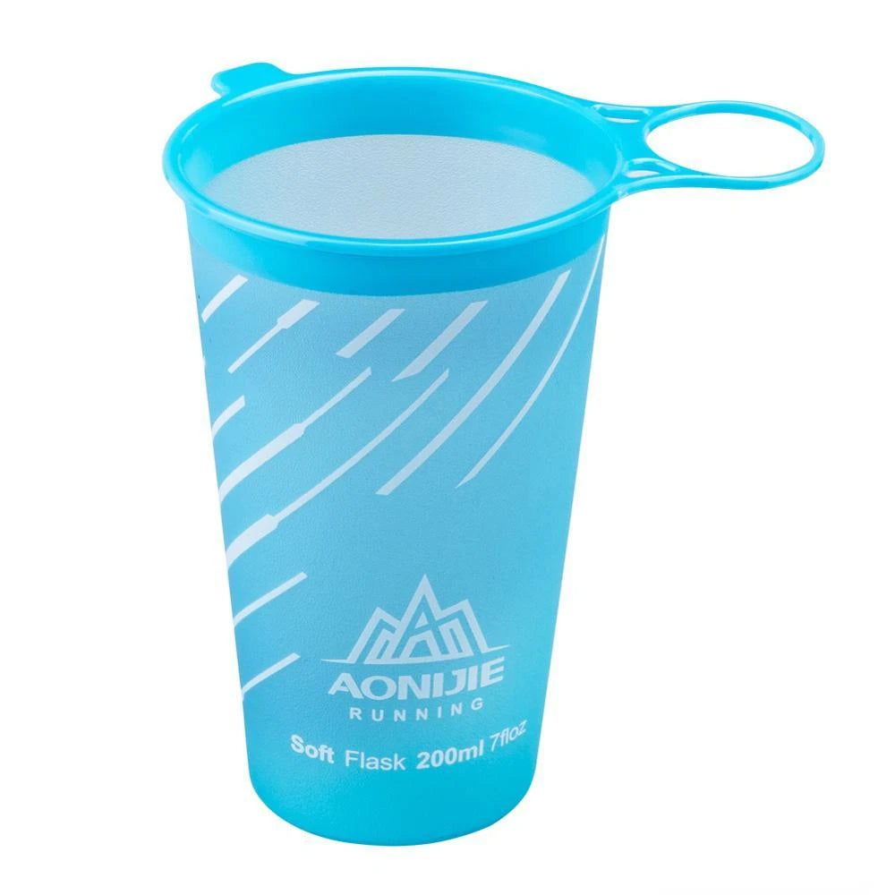 AONIJIE Soft Flask Water Bottle — 250ml/500ml Folding, Collapsible, TPU BPA-Free for Running Hydration Packs, Waist Bags & Vests (SD09/SD10)