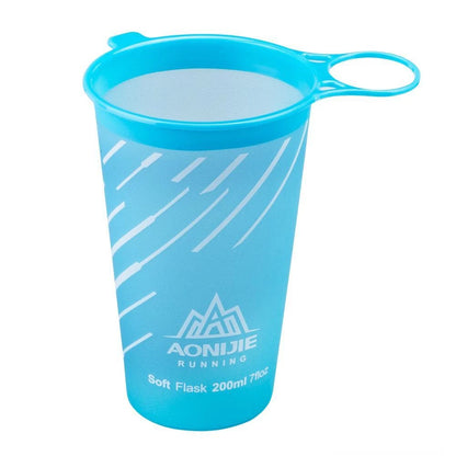 AONIJIE Soft Flask Water Bottle — 250ml/500ml Folding, Collapsible, TPU BPA-Free for Running Hydration Packs, Waist Bags & Vests (SD09/SD10)