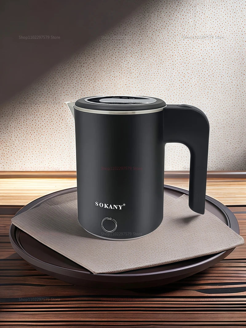 500ML Stainless Steel Portable Electric Kettle — Travel Water Boiler Pot for Hotel, Home, Kitchen, Tea, and Coffee