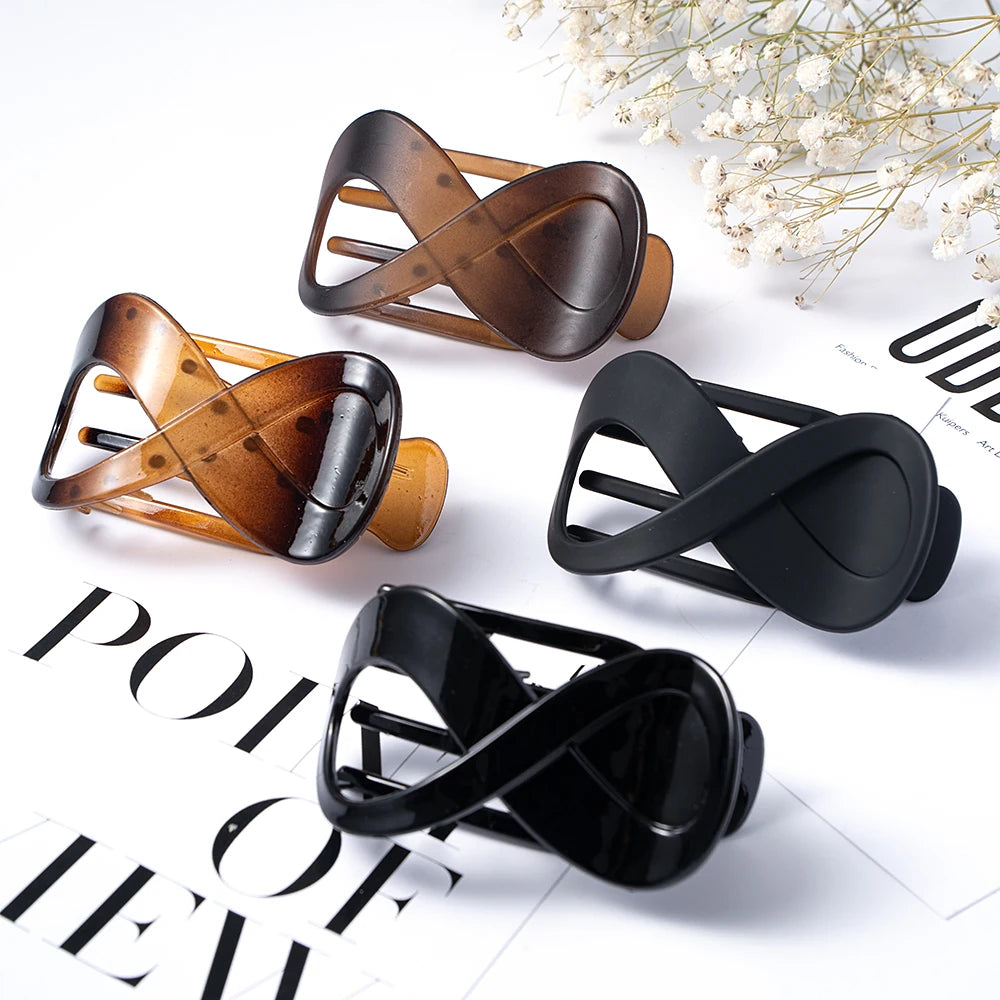 Large Seamless Hair Clamp: Women's Plastic Duckbill Claw Clip for Stylish Hairpin Styling - Essential Hair Accessories for Girls and Women