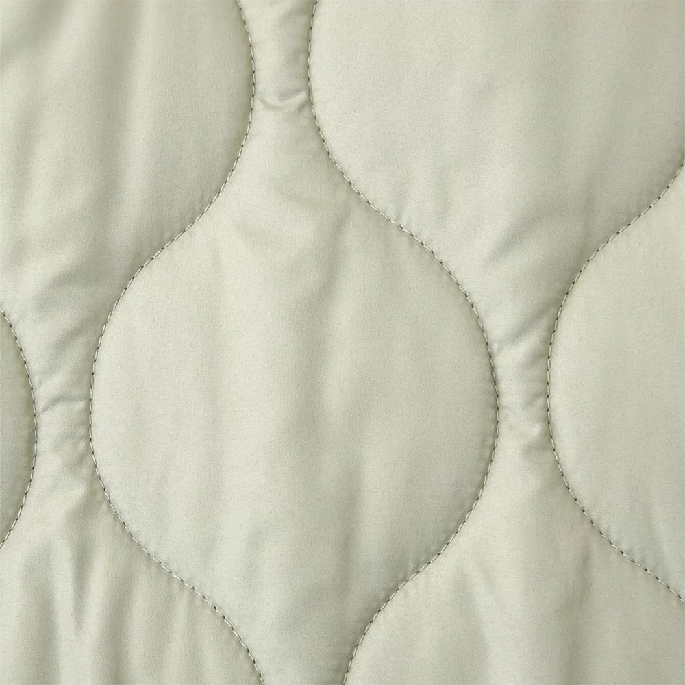 PB&ZA2024 Women's Autumn Cotton Jacket – Quilted Coat with Round Neck, Loose Fit & Pocket Decoration