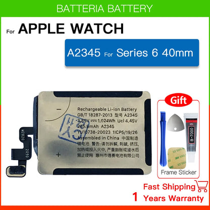 New Genuine Replacement Battery for Apple Watch Series SE 4/5/6 – 40mm/44mm, Includes Free Tools