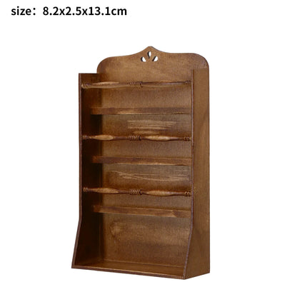 1/6 Scale BJD Dollhouse Wooden Shelf & Sink Cabinet — Miniature Kitchen Furniture Accessory for Dollhouse Bar Counter