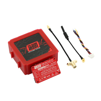 RUSH Solo Tank 5.8G VTX Video Transmitter – 1.6W High Power with Built-in Microphone & CNC Heat Dissipation for RC FPV