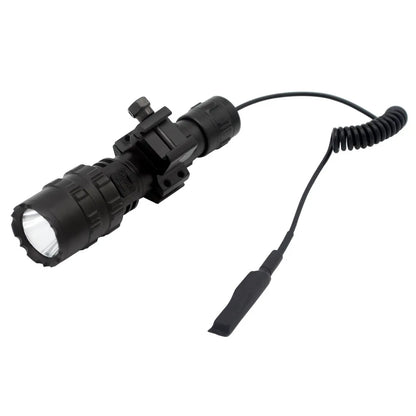 LED Tactical Hunting Flashlight - USB Rechargeable, Waterproof Torch Lamp, Professional Shooting & Night Scout Lights Set