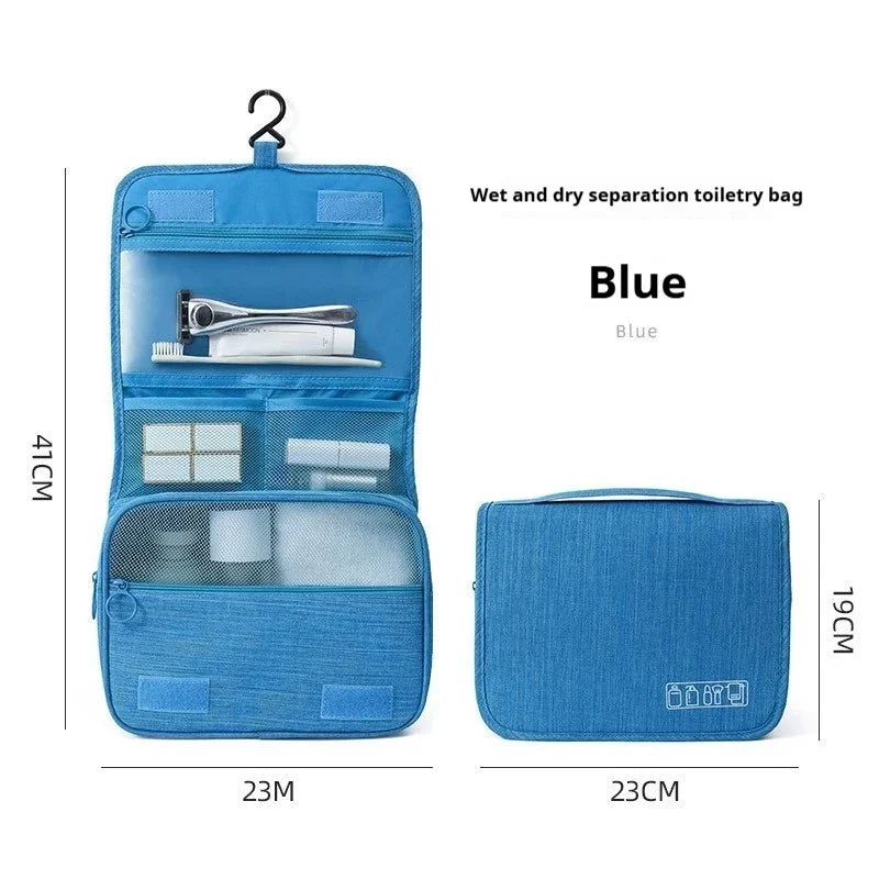 Foldable Toiletry Bag Organizer – Hanging Cosmetic & Makeup Case for Travel and Business