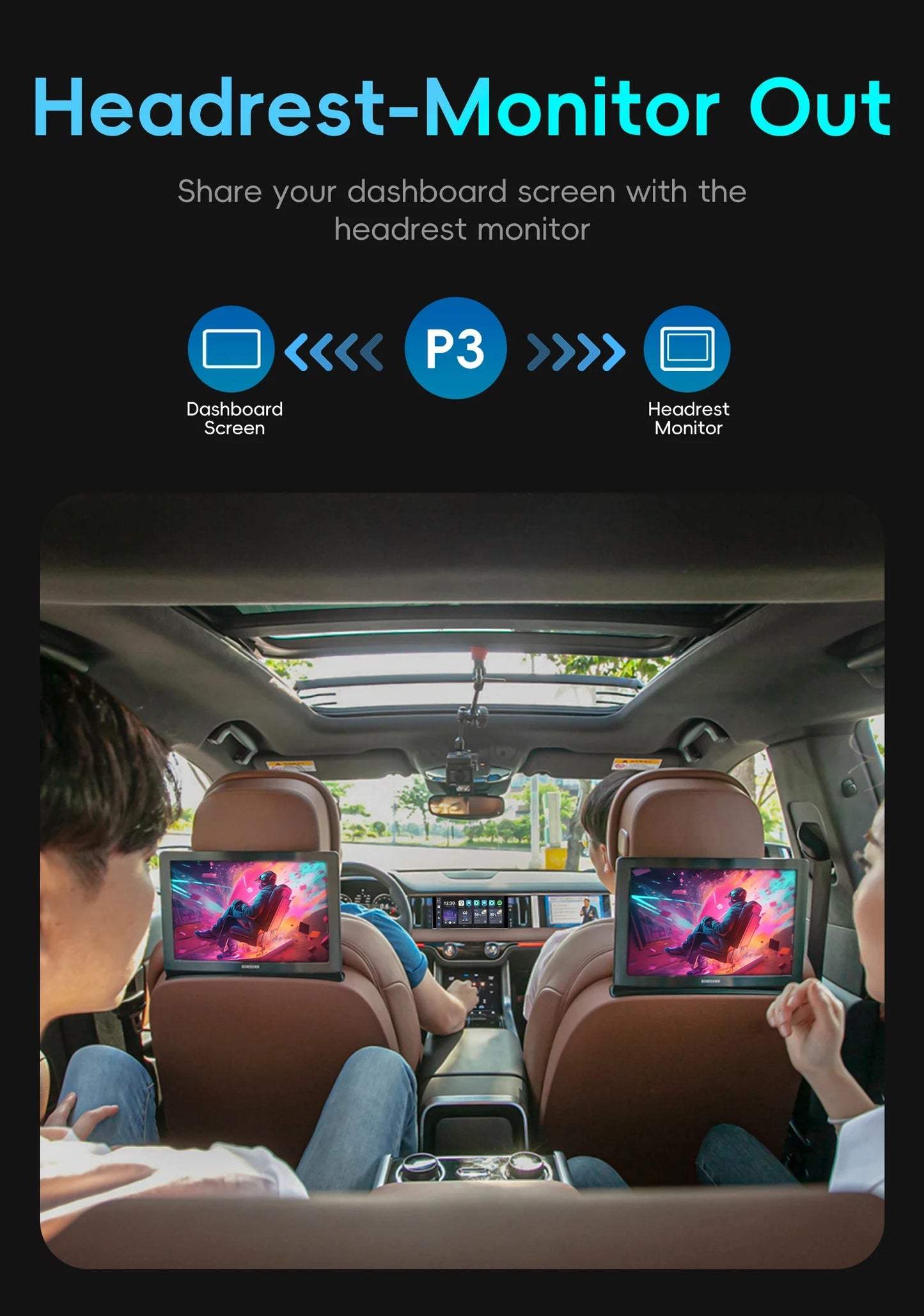 OTTOCAST P3 Android AI Box – Wireless CarPlay & Android Auto with HDMI Output, Built-in GPS, YouTube & Netflix for Car