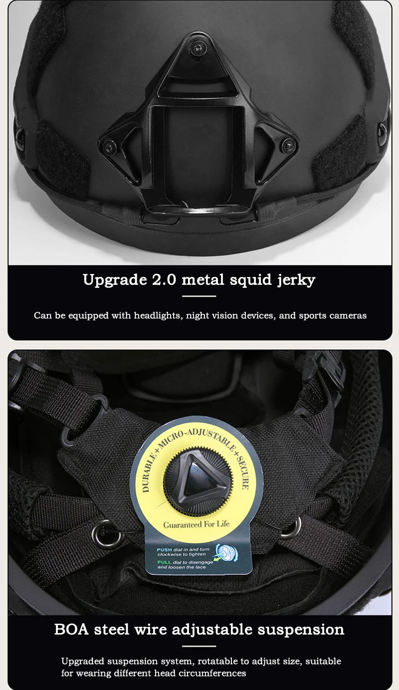 FAST Tactical Kevlar Helmet – High-Quality Suspended Pad Helmet for Outdoor, Hunting & Military Use