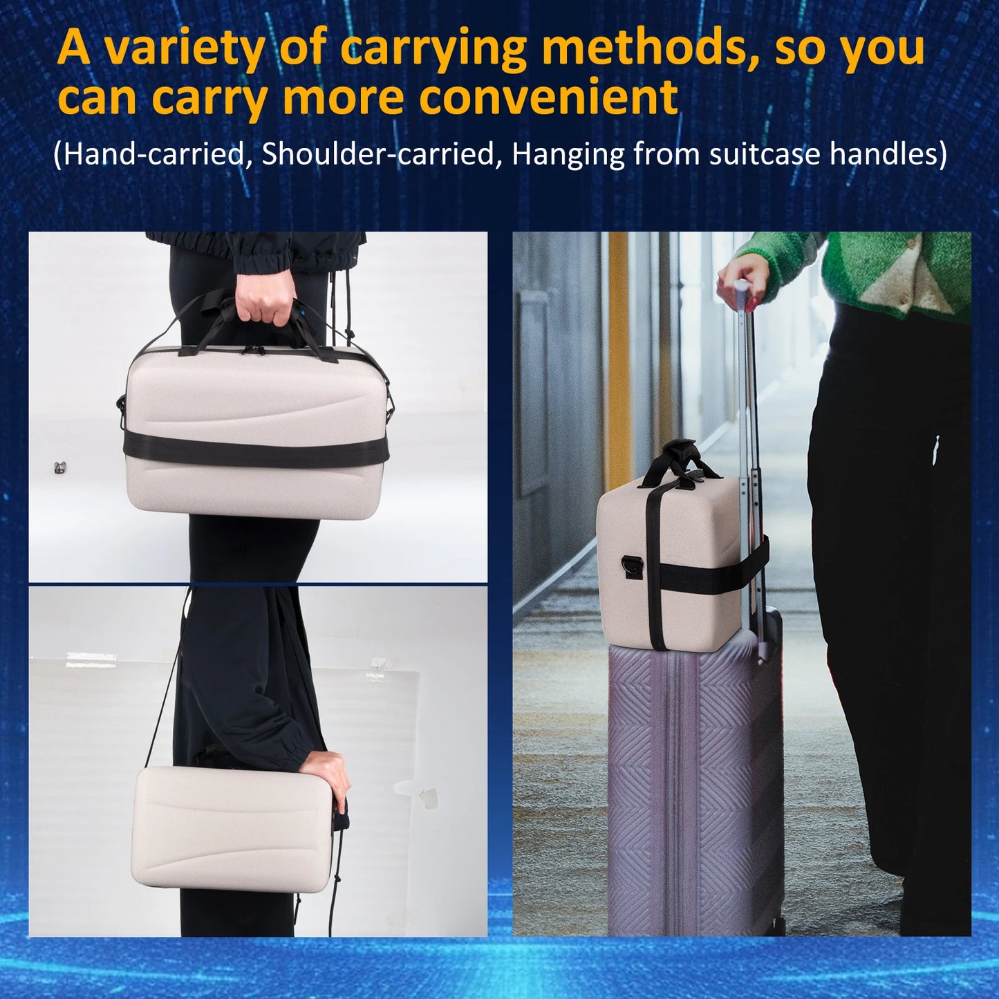 Large Carrying Case for PS5 Slim Digital Console – Protective Travel Storage Bag for Controller & Accessories