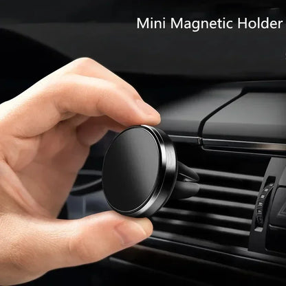 Magnetic Car Phone Holder – Air Vent Mount Stand for iPhone, Samsung, Xiaomi, Huawei Smartphones