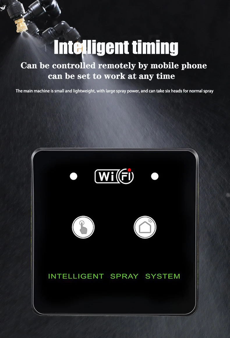 WiFi Rainforest Sprayer — Automatic Timed Mist System Kit for Reptiles & Irrigation