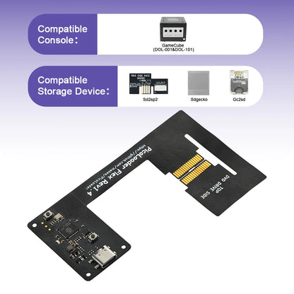 RetroScaler PicoLoader Flex Cable – No-Solder SD2SP2 & SDGecko Adapter for GameCube Console