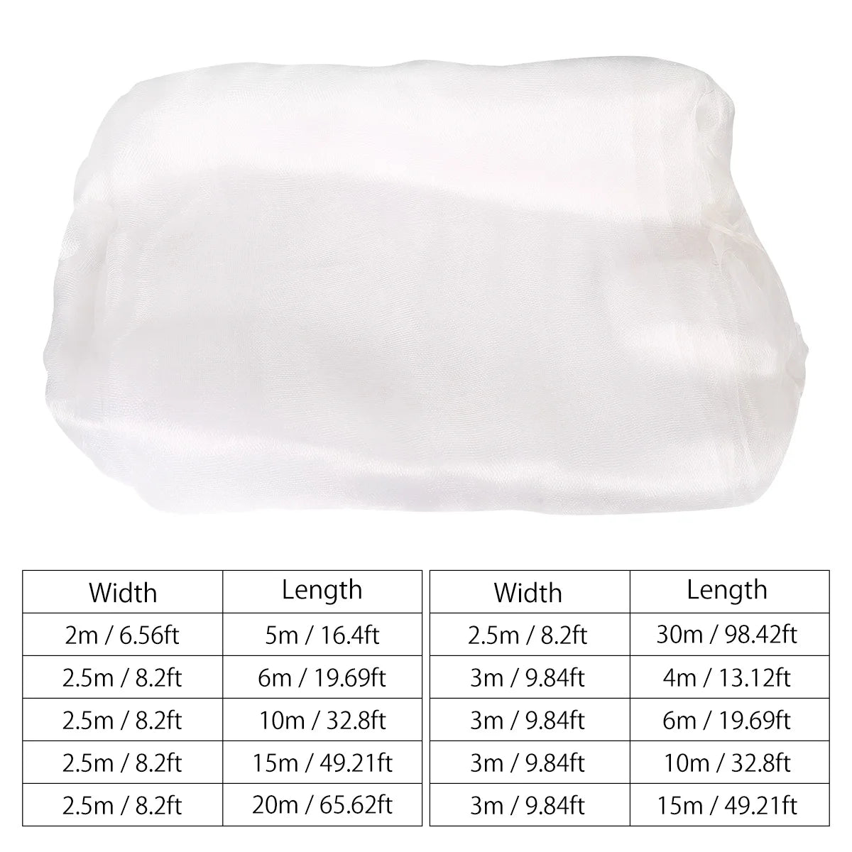 Insect Netting – Heavy Duty Woven Mesh, Heat Resistant Bug Net for Garden, Protect Vegetables, Plants, and Fruit (1PC)