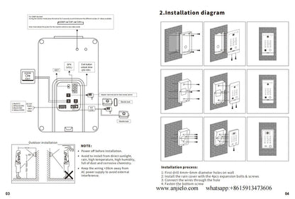 Fingerprint 5-in-1 WiFi Video Doorbell — Tuya Smart 1080P Touch Intercom System for Home Security