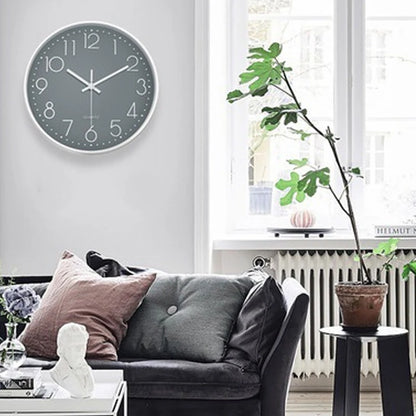 8-Inch Silent Digital Wall Clock – Minimalist Quartz Cubic Clock for Home Decoration