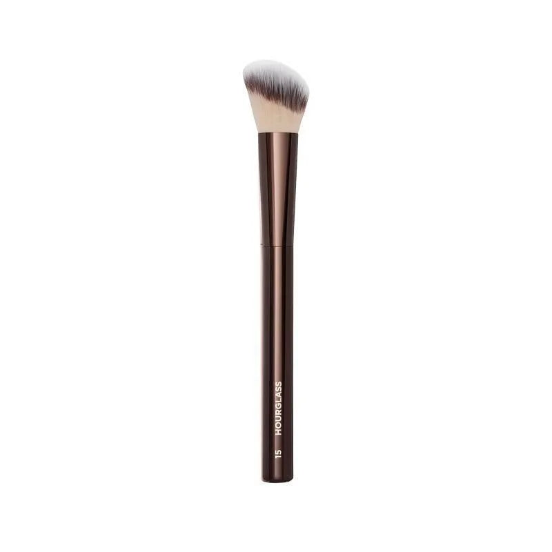 #15 Blush Makeup Brush – Liquid Blush & Bronzer Brush for Cream Cheek Formulas, Metal Handle with Box