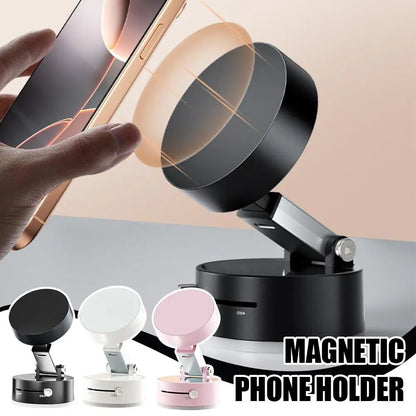 Double-Sided Magnetic Suction Phone Holder – Foldable & Multi-Functional Vacuum Mount