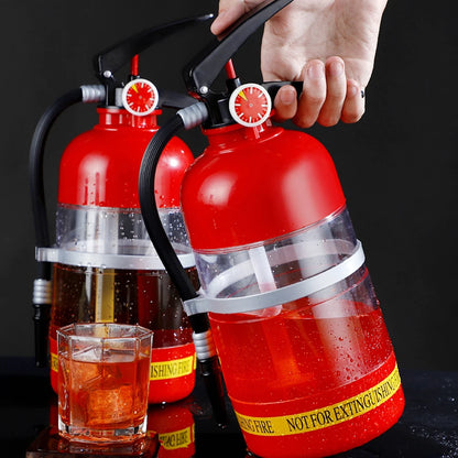 1.5L Beer & Liquor Dispenser — Creative Fire Extinguisher Shape Acrylic Container, Large Capacity for Wine, Spirits & Beer