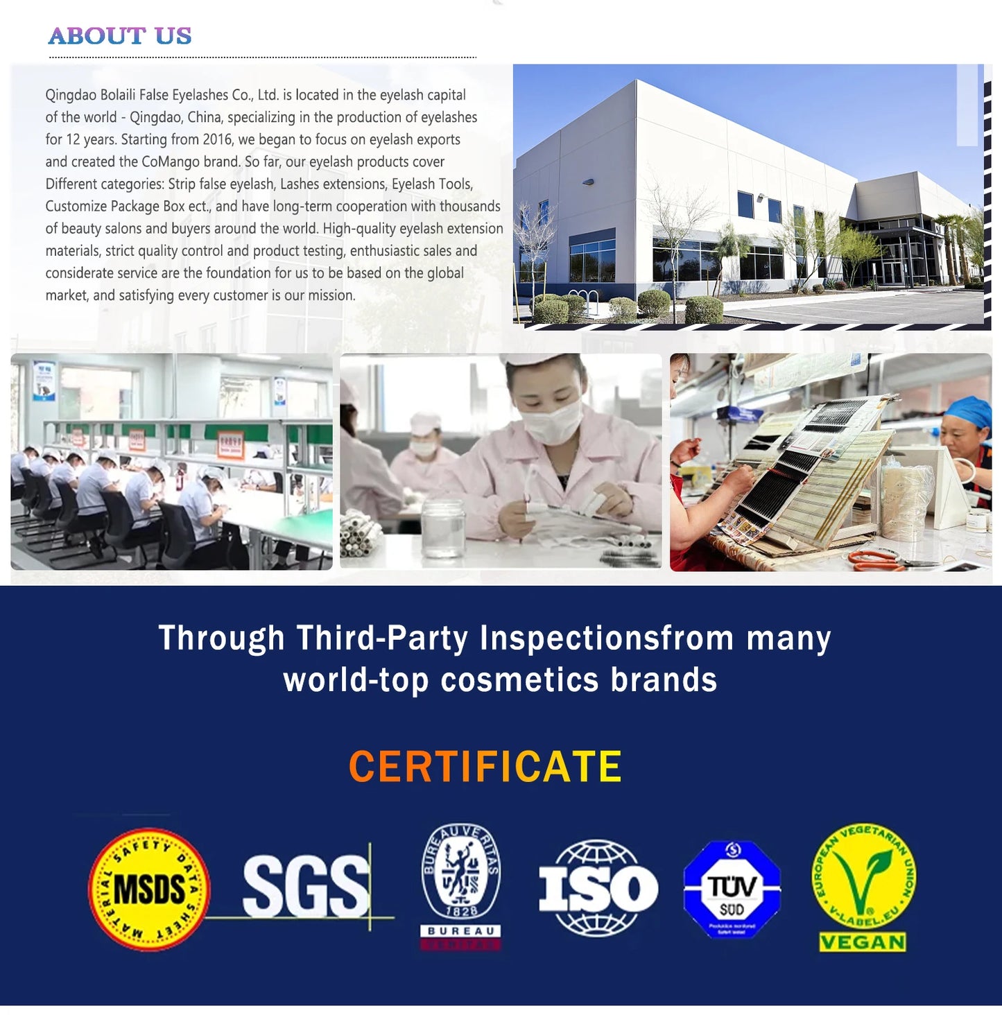 CoMango Wispy Premade Volume Lash Fans – 3-10D Individual Short Stem Faux Mink Russian Eyelash Extensions, 320 Fans