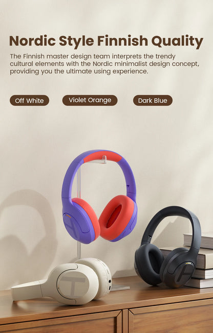 HAYLOU S35 ANC Wireless Headphones - Over-Ear Bluetooth 5.2, 42dB Active Noise Cancelling, 60-Hour Battery, 40mm Dynamic Driver