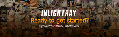 23" OEM 45W LED Eyelash Extension Lamp – Adjustable Brightness Half-Moon Bed Lamp with Ring Light & Free Logo