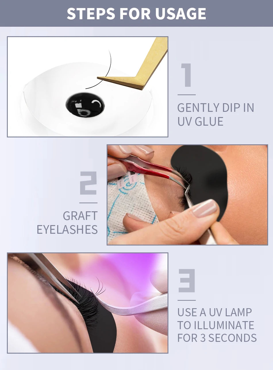 50 Pairs UV Black Hydrogel Eye Gel Patches | Eyelash Extension Padding & Makeup Stickers | Under Eye Gel Pads